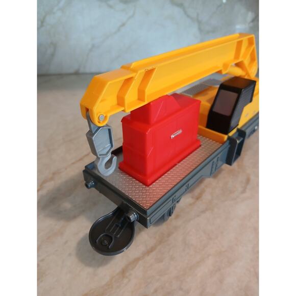Toy State Crane Car CAT Caterpillar Construction Express Train Yellow Replacemen - Picture 6 of 15